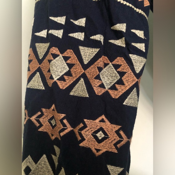 VELZERA Bohemian Embroidered Midi Dress with Pockets - Picture 5 of 6